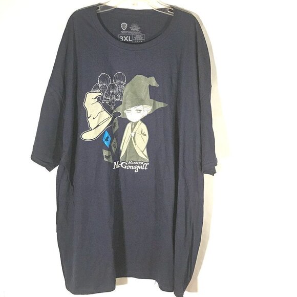 WB Warner Bros Wizarding World Blue 3XL Tee T Shirt - Picture 1 of 5